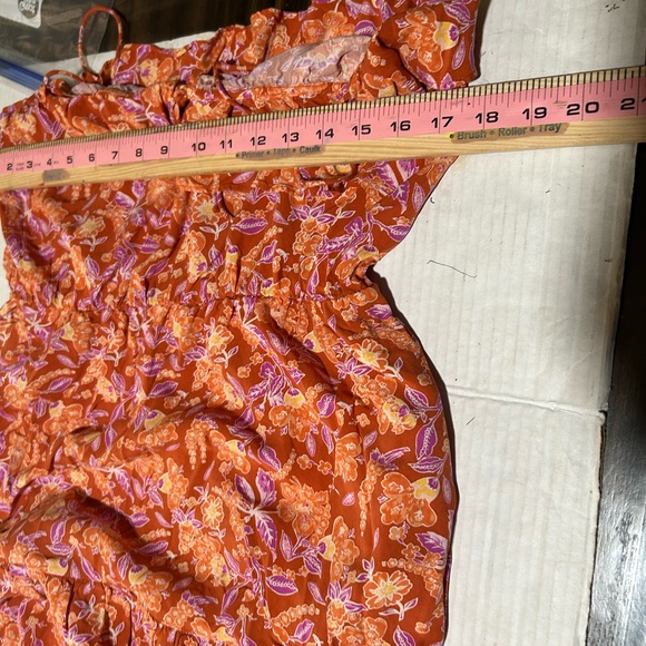 J. Crew Orange Floral Maxi Dress - Picture 9 of 12